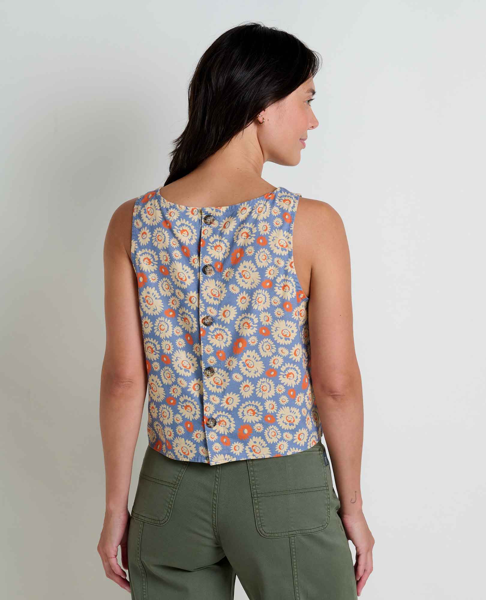 Taj Hemp Button Back Tank II